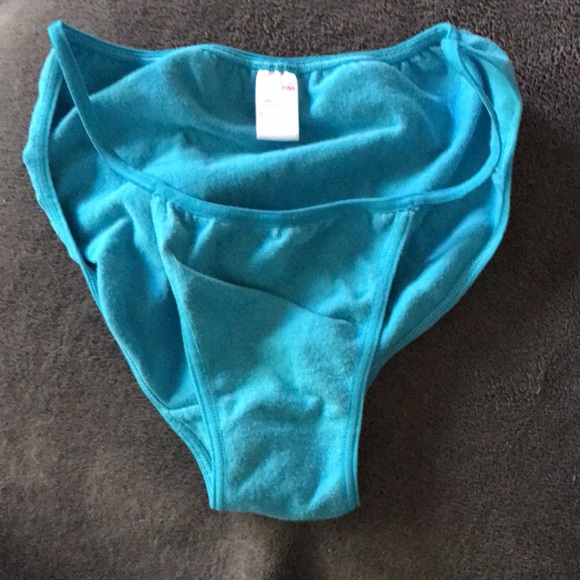 Rare 2 PAIRS Vintage PINK String Bikinis - 1 Mesh & 1 cotton - Picture 5 of 7